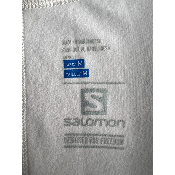 NWT! Salomon M Momentum $140 Softshell Pant Ski Snowboard Leggings White Purple - Picture 7 of 8